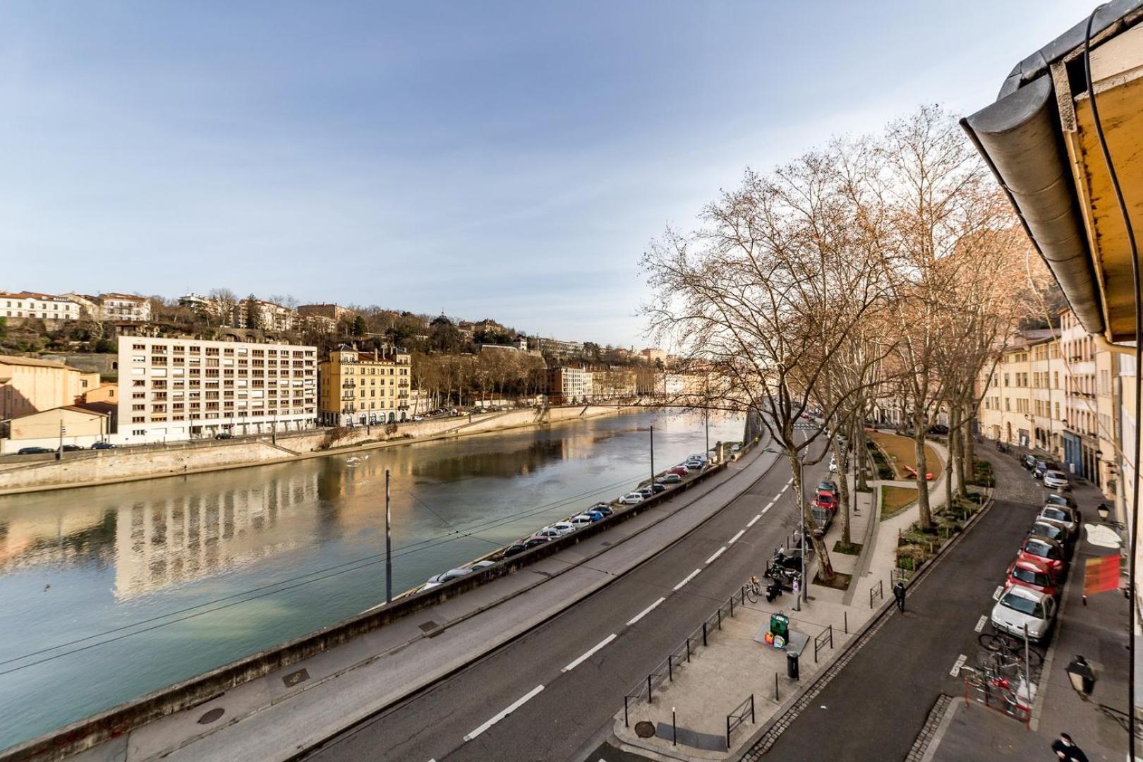 Apartament Loft Mezzanine Vue Incroyable Saone Lyon Zewnętrze zdjęcie